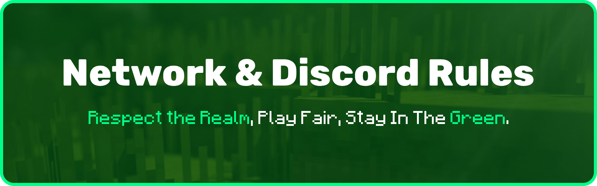 Rules Banner